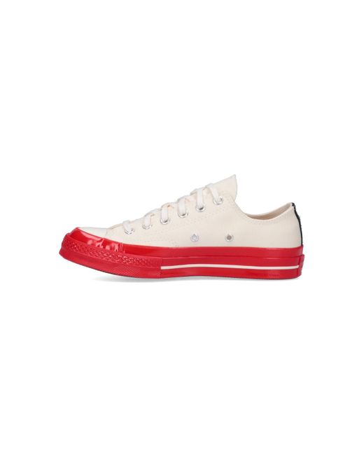 X Converse Sneakers Basse "Chuck 70" di COMME DES GARÇONS PLAY in Red