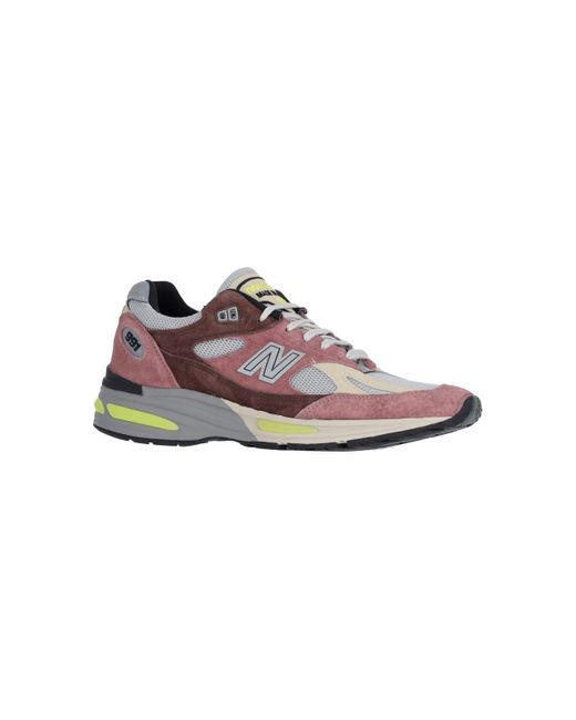 New Balance Pink 'made In Uk 991v2' Sneakers