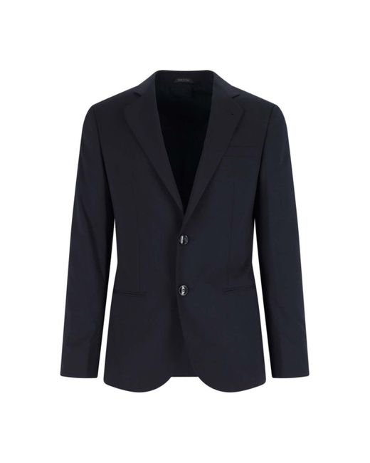 Completo Monopetto In Lana Vergine di Giorgio Armani in Blue da Uomo