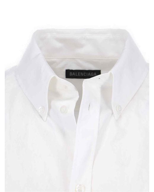 Balenciaga White Shirts Material 1: Cotton for men