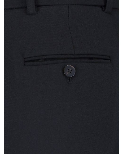 Calvin Klein Blue Stretch Tailored Trousers