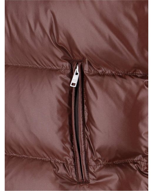 Prada Brown Logo Padded Vest for men