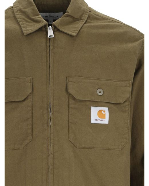 Carhartt Green Logo Zip Jacket for men