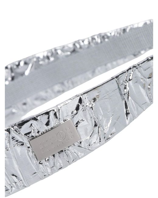 MM6 by Maison Margiela White 'Numeric' Headband