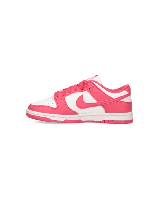 Nike Pink "Dunk" Low-Top Sneakers