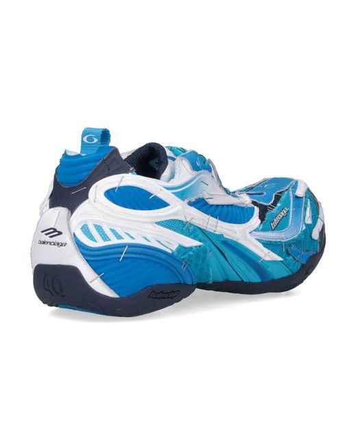 Balenciaga Blue Sneakers Polyurethane for men