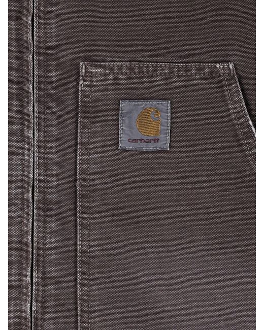 Carhartt Gray Washed Work Jacket for men