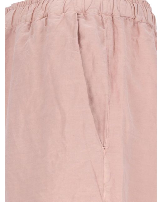 Finamore 1925 Pink Silk And Cotton Shorts