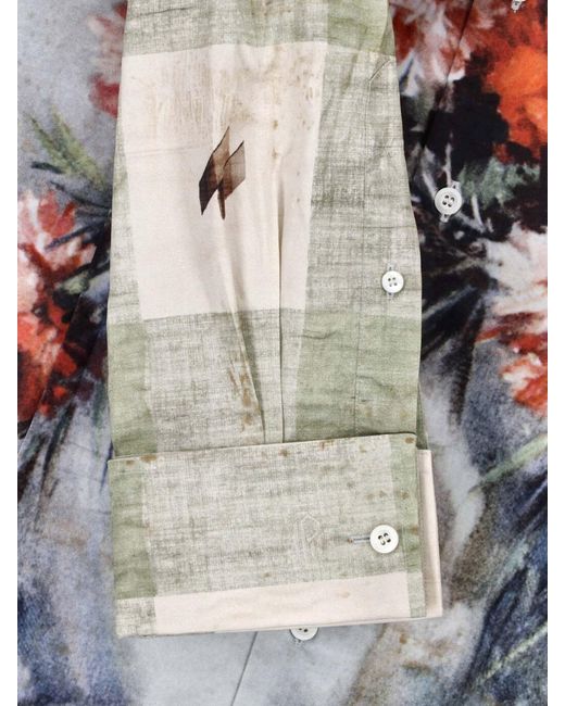 Prada White Printed Cotton Shirt for men