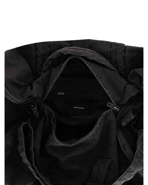 Entire studios Black Classic Duffel Bag for men