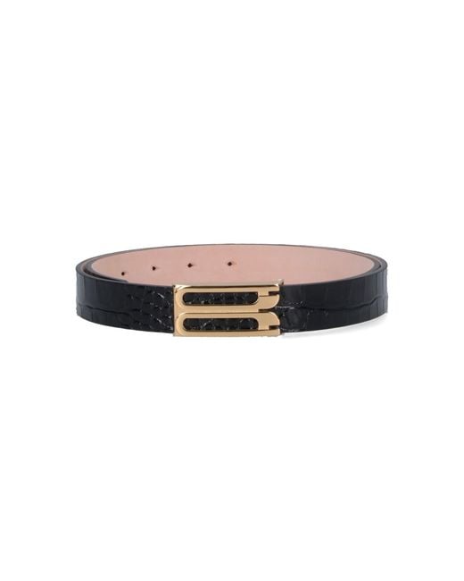 Victoria Beckham Black Jumbo Frame Belt