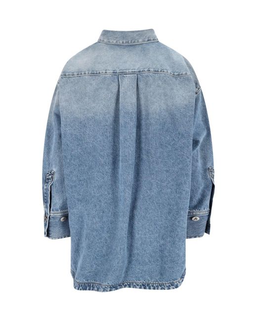 The Attico Blue Denim Shirt