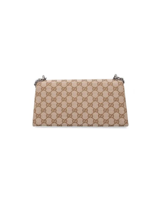 Gucci Natural Medium Shoulder Bag "Dyonisus"