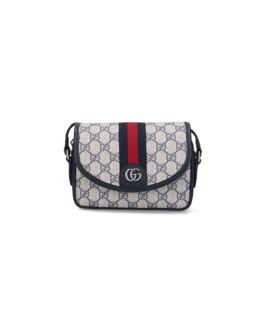 Gucci Gray Mini Crossbody Bag "ophidia"