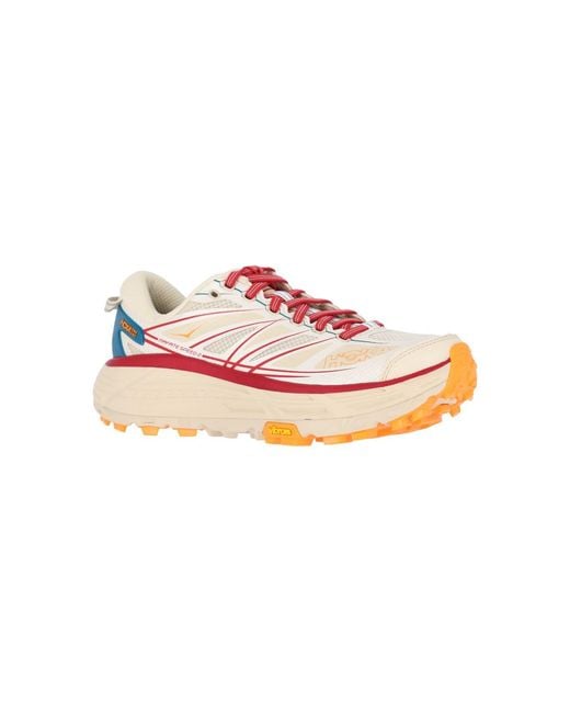 Hoka One One Pink Sneakers Fabric