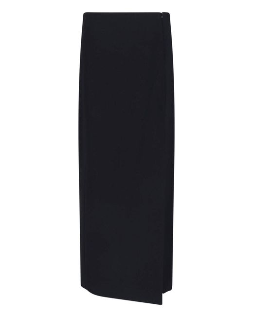 Khaite Black High-Waist Pencil Skirt