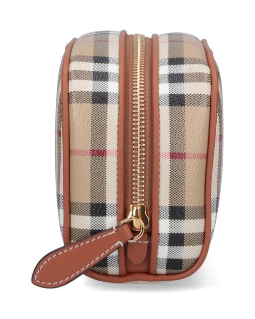 Burberry White Check Small Pouch