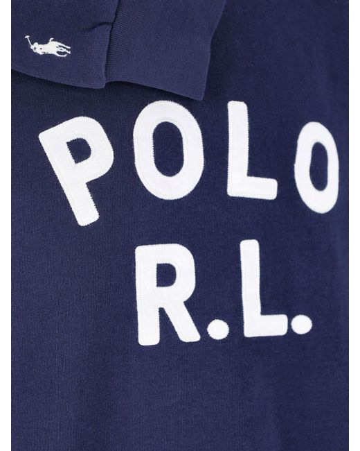 Polo Ralph Lauren Blue Logo Sweatshirt for men