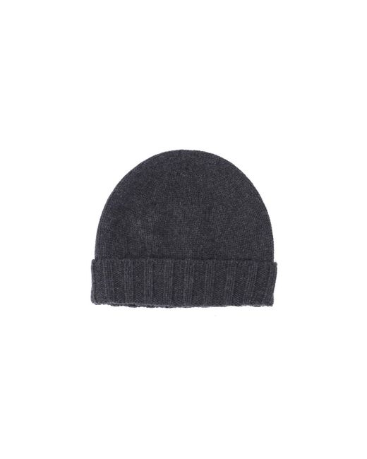 Drumohr Blue Knit Beanie for men