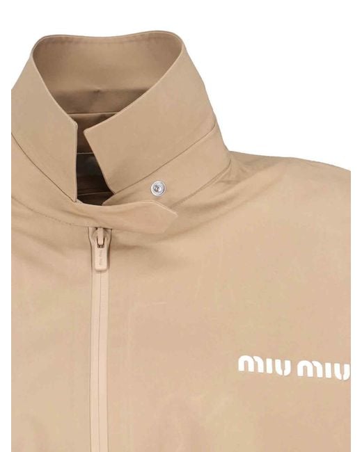 Miu Miu Natural Logo Anorak