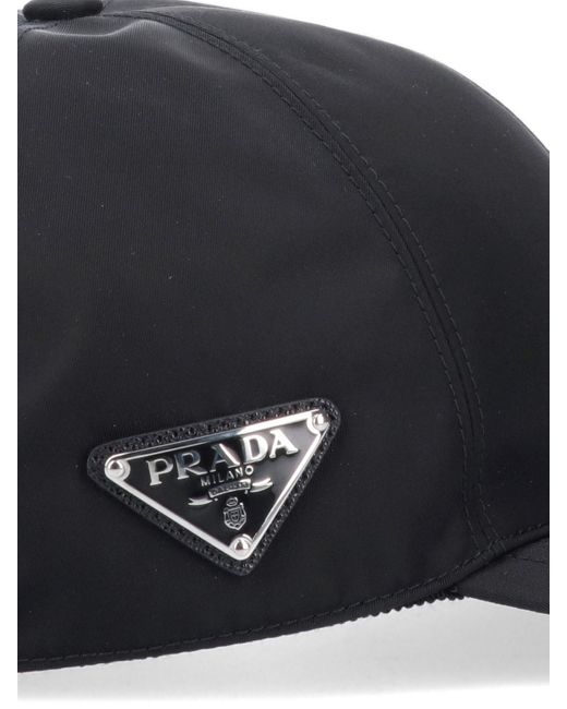 Prada Blue Logo Baseball Hat for men