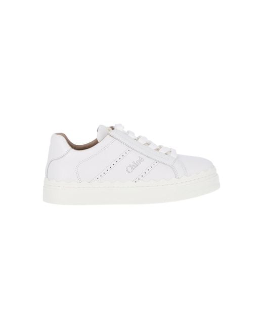 Chloé White Sneakers "Lauren"