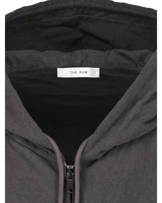 The Row Gray Zip Hoodie "Mabon" for men