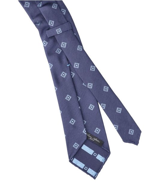 Cesare Attolini Blue Silk Tie for men