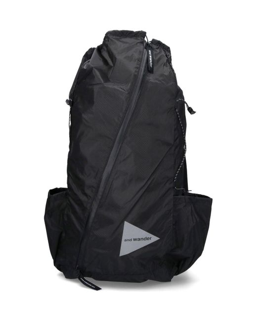 And Wander Black 98 Sil Daypack Backpack for men