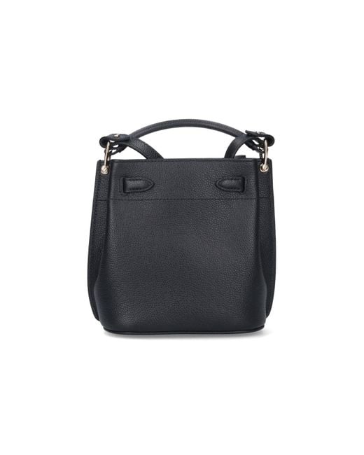 Mulberry Black Mini Bucket Bag "Islington"