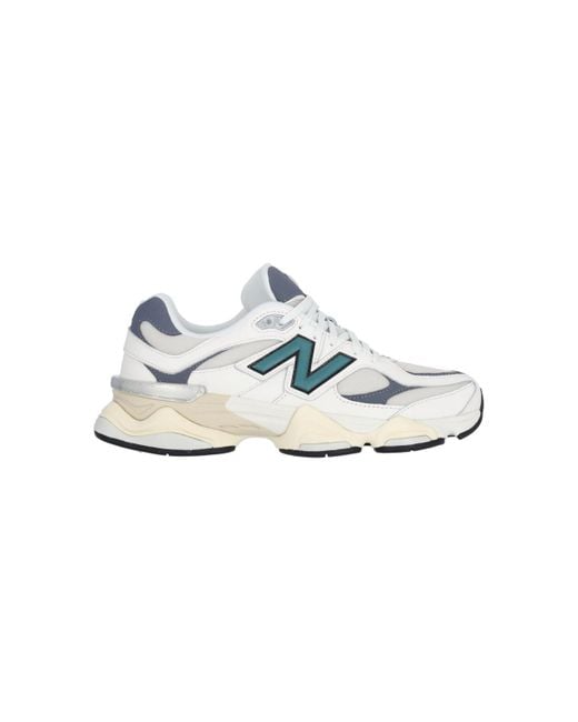 New Balance White '9060' Sneakers