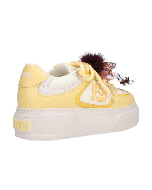 Fendi Metallic Sneakers Match"