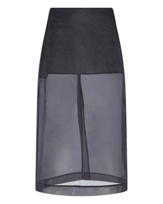 Frankie Shop Gray Midi Skirt "Peri"