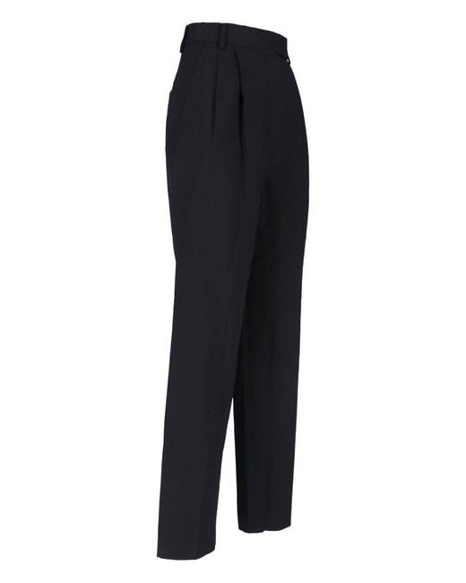 Frankie Shop Blue Straight Pants "Bea"