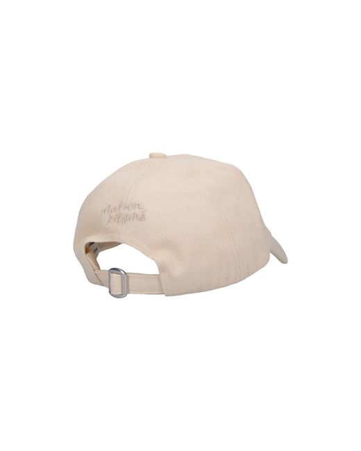 Maison Kitsuné White Baseball Cap Fox Head for men