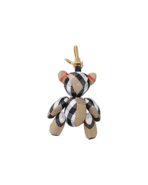 Charm Portachiavi Orsetto "Thomas" di Burberry in Metallic