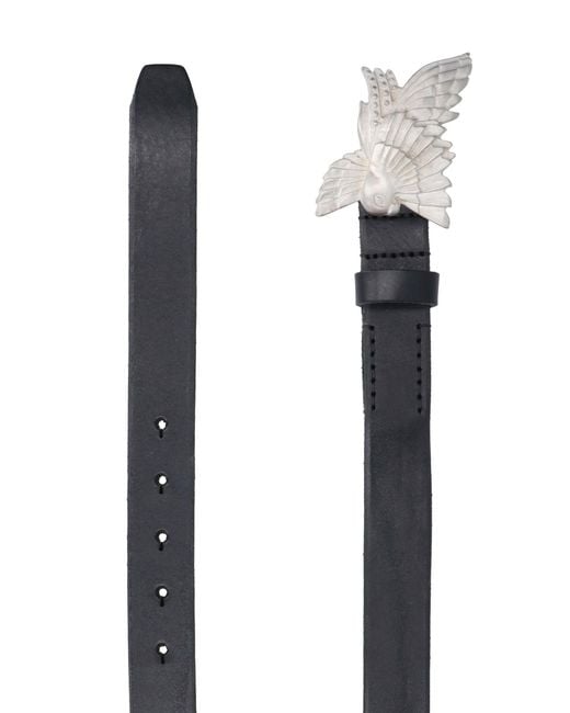 Our Legacy Gray 100% Cow Leather Belt
