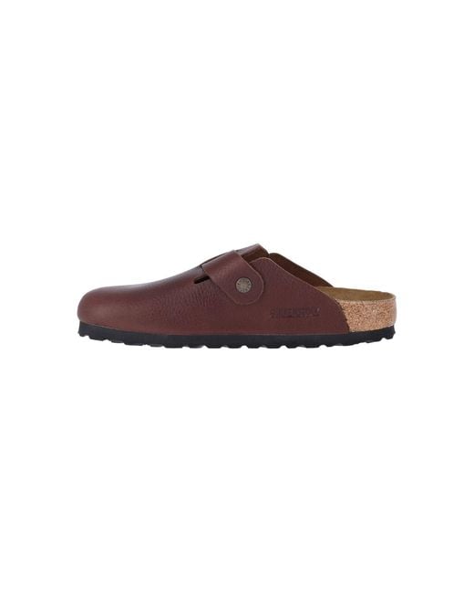 Birkenstock Brown Boston Mules for men