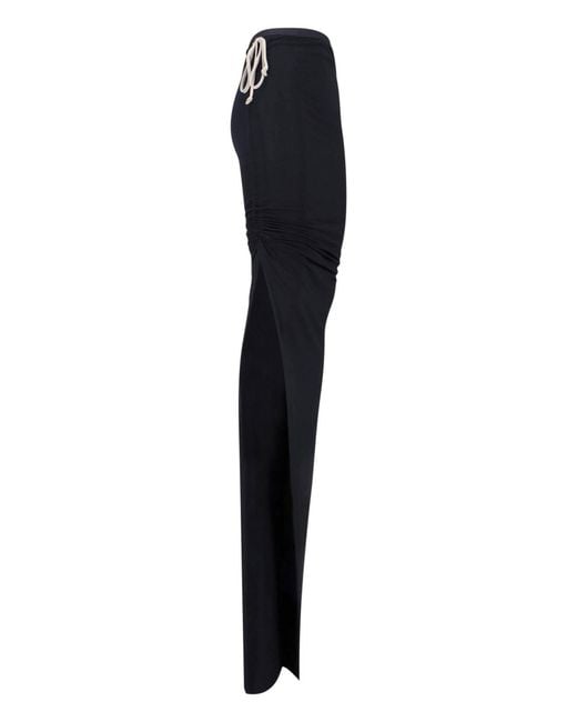 Rick Owens Blue Maxi Skirt "Edfu"