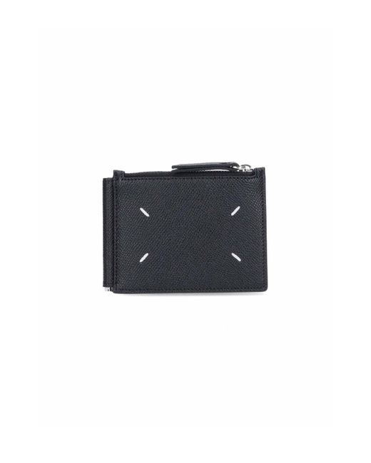 Portafoglio Bi-Fold "Four Stitches" di Maison Margiela in Black