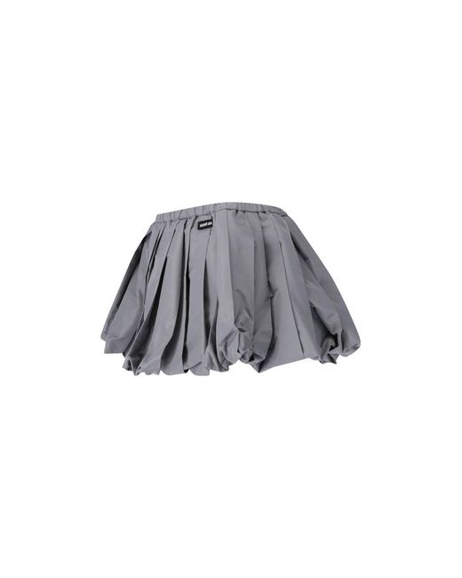 Miu Miu Gray Mini Skirt