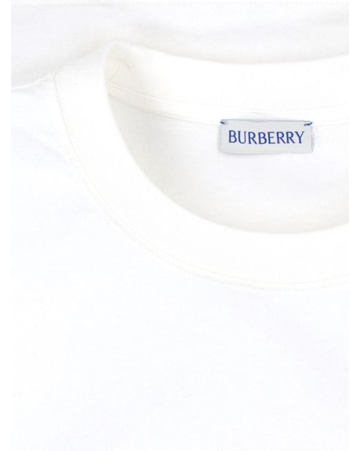 Burberry White T-Shirts And Polos Cotton for men