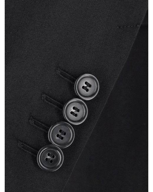 Sportmax Black Danzica Double-Breasted Blazer