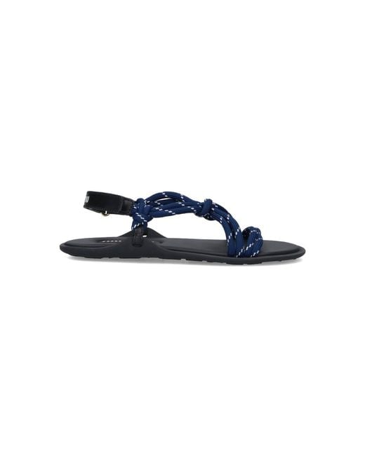 Miu Miu Blue 'Rivière' Sandals