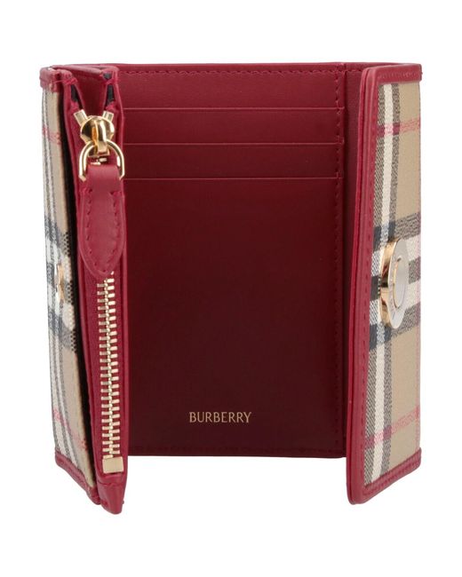 Burberry White Mini Wallet For