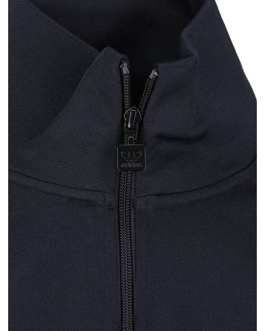 Adidas Blue Zip Hoodie "Firebird" for men