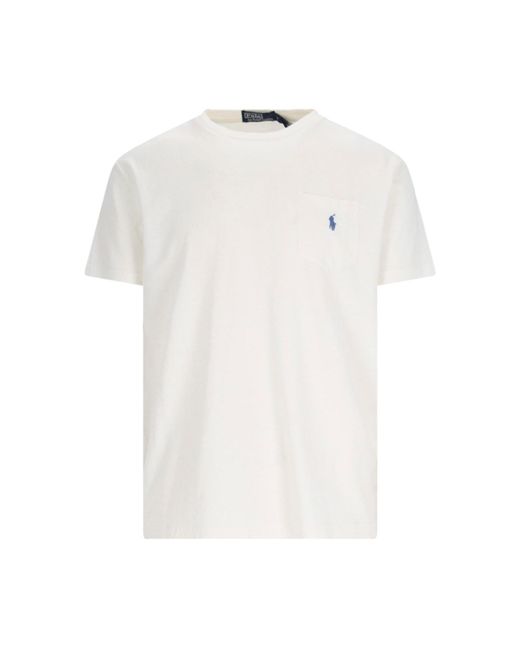 Polo Ralph Lauren White Logo T-Shirt for men