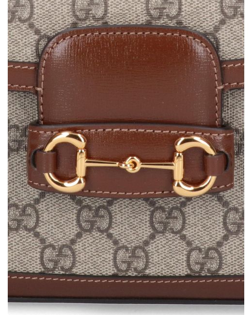 Gucci White 'horsebit 1955' Mini Bag