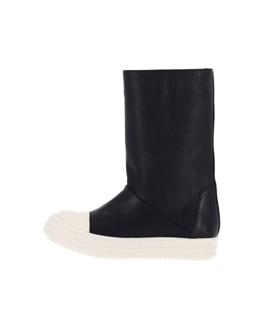 Rick Owens Black Ankle Boots "Sneakwader"
