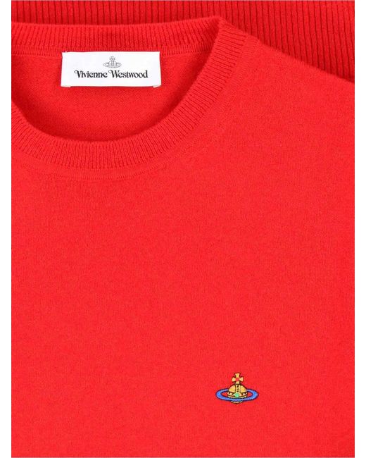 Vivienne Westwood Red Orb Sweater for men